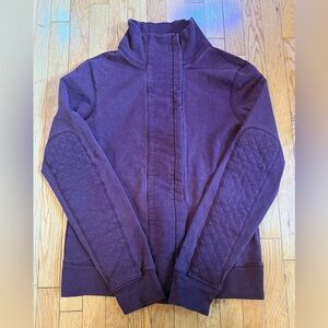 Purplish red Quilted Sleeve Jacket #739